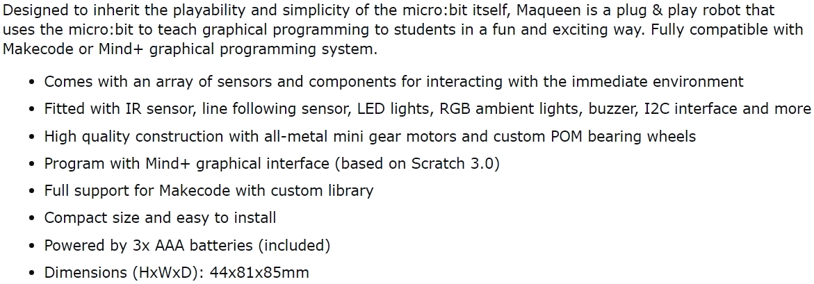 קיט פיתוח לאלקטרוניקה DFROBOT ROB0148 EDUCATIONAL PROGRAMMING ROBOT PLATFORM
